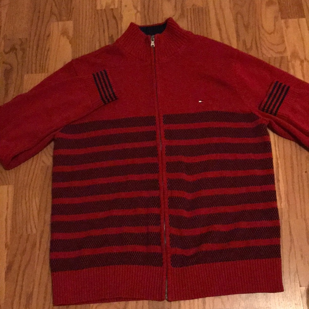 Tommy Hilfiger striped red and blue